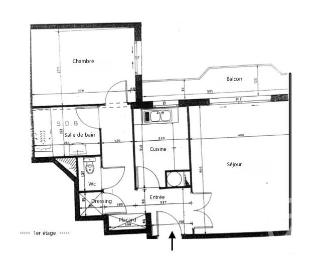 Appartement F2 à vendre - 2 pièces - 53.63 m2 - PARIS - 75020 - ILE-DE-FRANCE - Century 21 Bel Air
