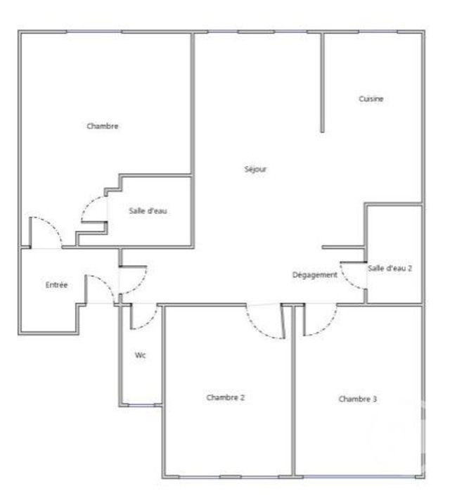 Appartement F4 à vendre - 4 pièces - 66.4 m2 - PARIS - 75020 - ILE-DE-FRANCE - Century 21 Bel Air